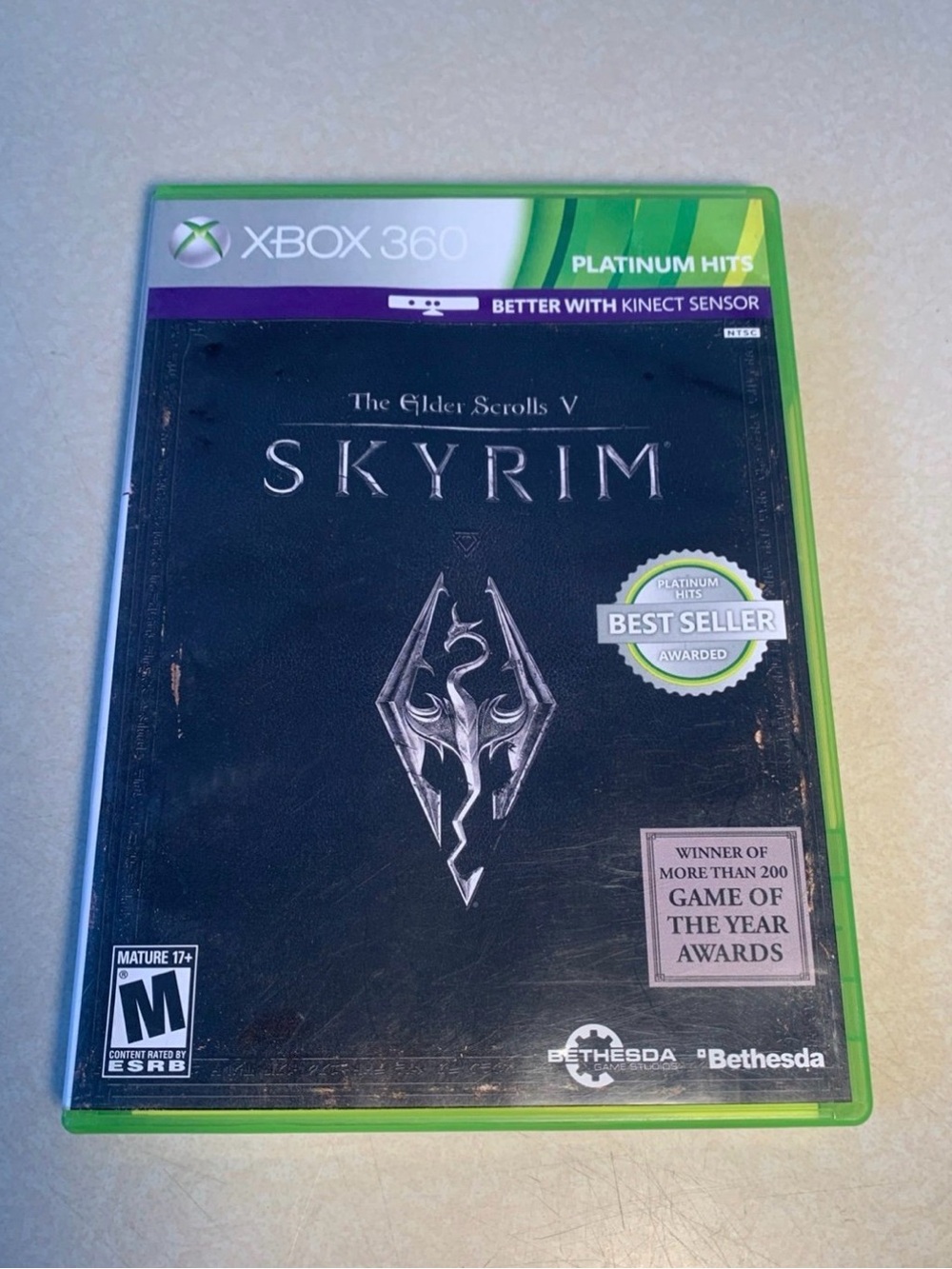 Elder Scrolls V 5 Xbox 360 complete With Manual tested WORKS LIKE NEW